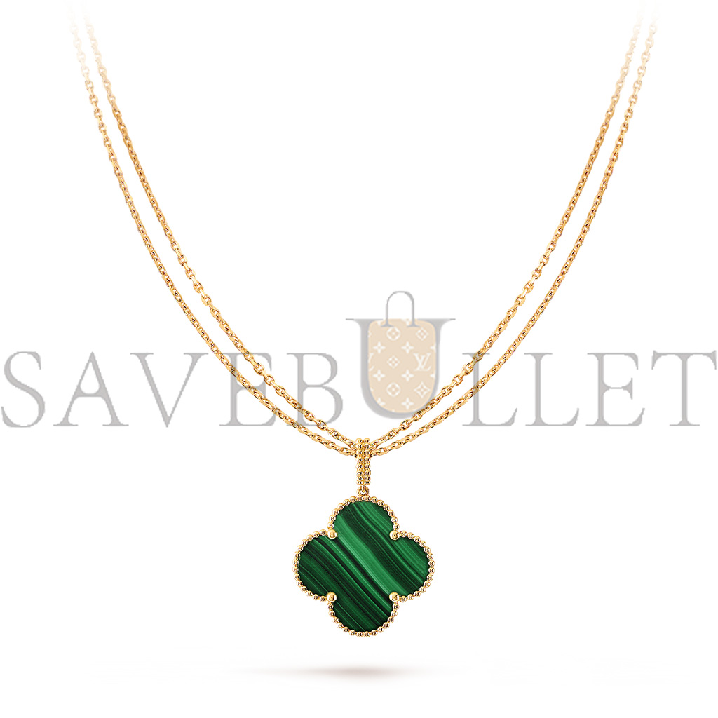 VAN CLEEF & ARPELS MAGIC ALHAMBRA LONG NECKLACE, 1 MOTIF - YELLOW GOLD, MALACHITE  VCARO3MG00